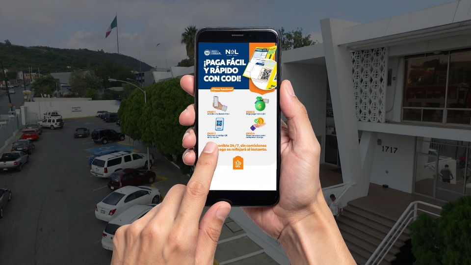 pago recibo Agua y Drenaje con código QR celular