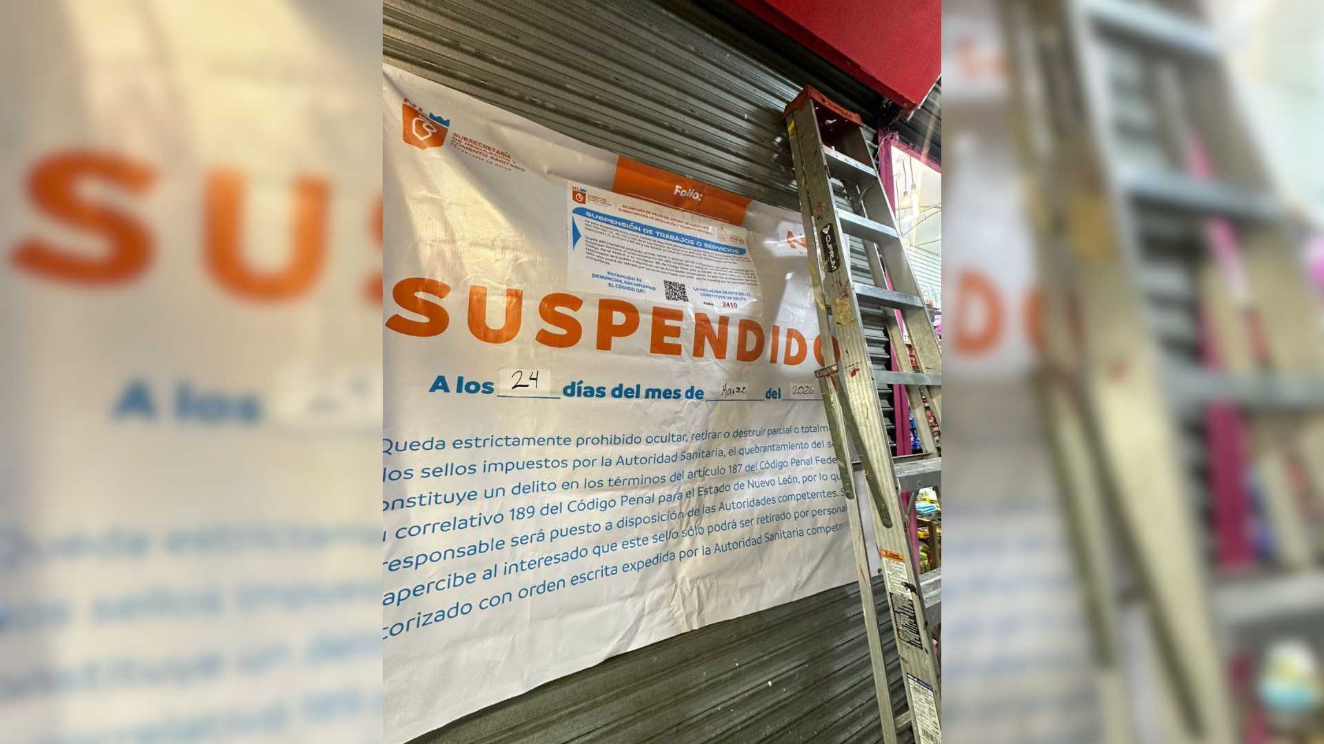 Suspende Salud cuatro locales por venta ilegal en Monterrey