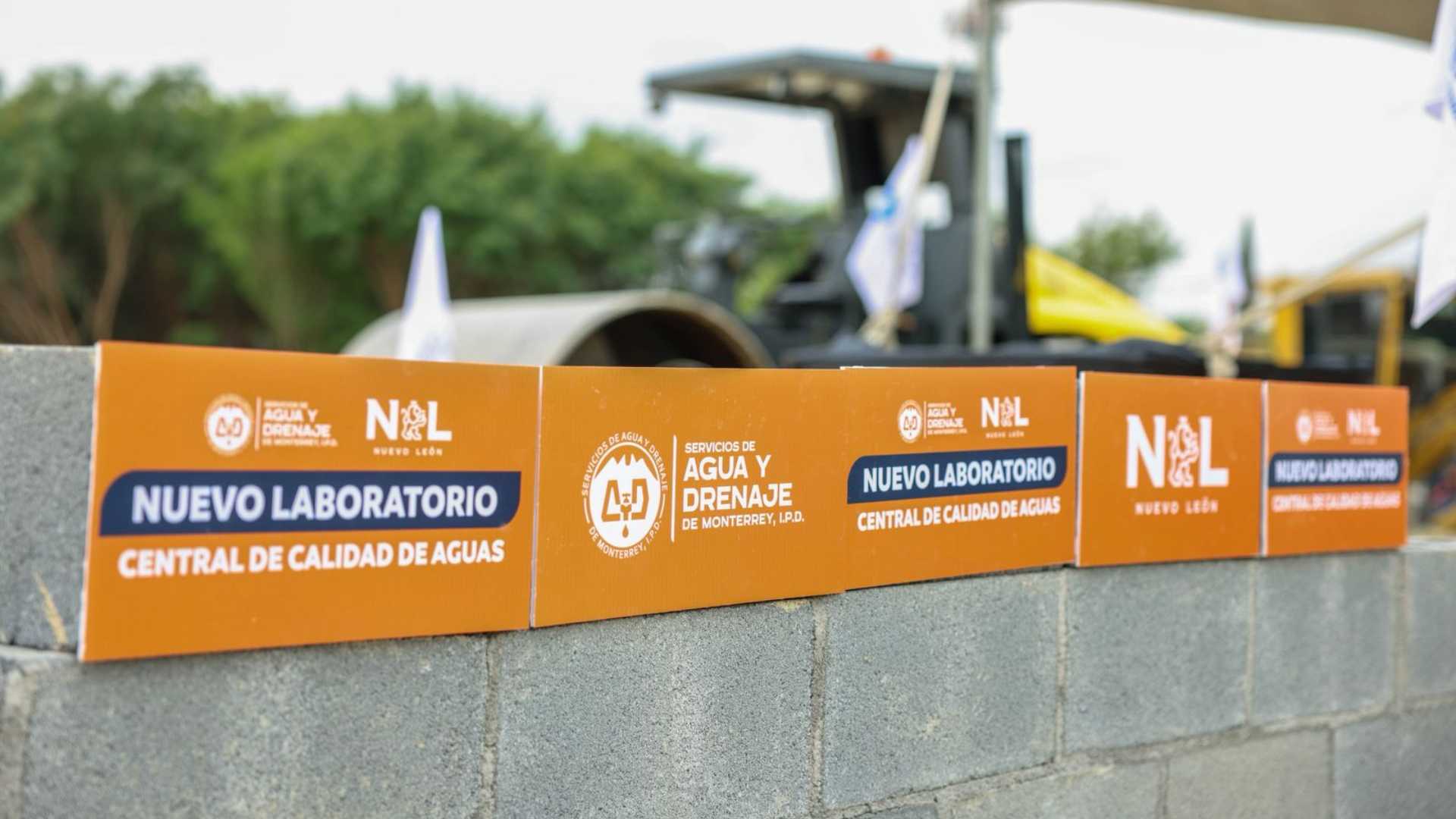 Construcción del nuevo laboratorio de calidad del agua en Apodaca Nuevo León