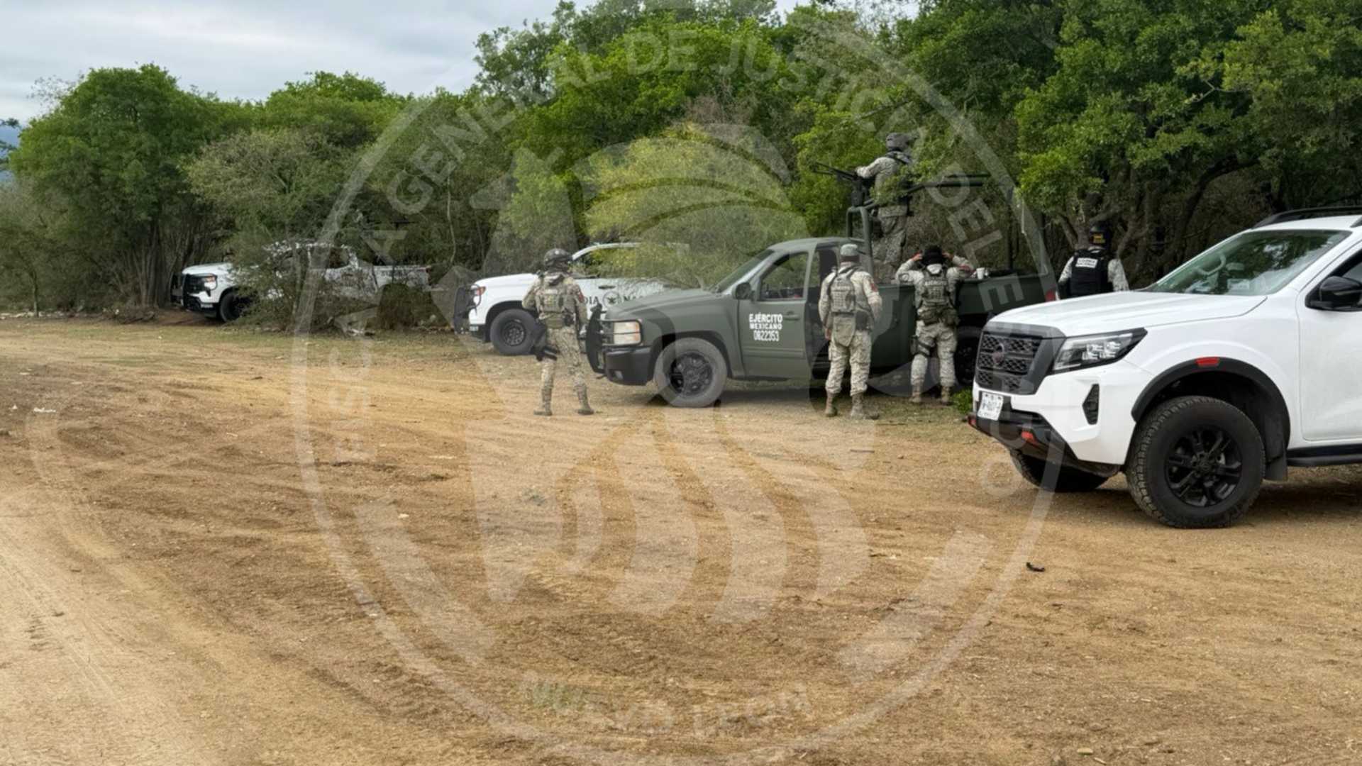operativo búsqueda presa Linares Nuevo León