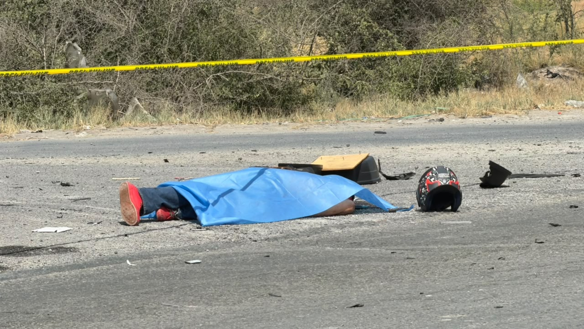 Muere motociclista en choque en García
